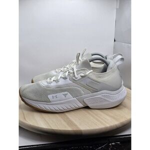 Mens‎ Size 8 - Under Armour Project Rock 5  HOVR Training Shoes - White Gum